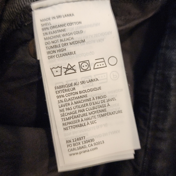 NWT Prana 38×36 Feener slim straight black jeans - Picture 15 of 16